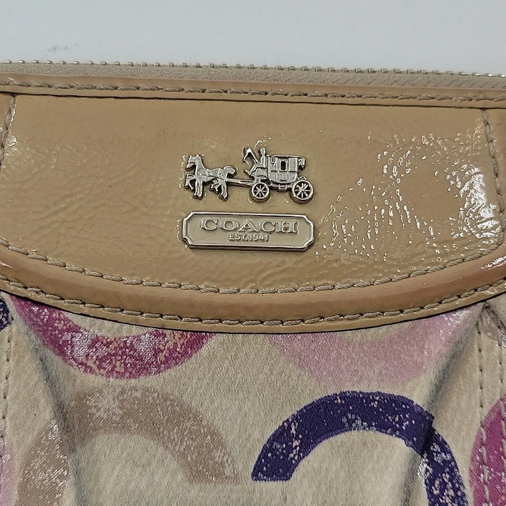 Coach Multicolor Signature Tote and Wallet Set - Picture 12 of 16